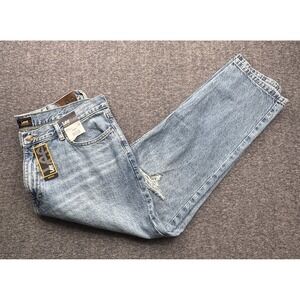 Lee Heritage Savior Relaxed Fit Jeans Mens Sz 40x30 Jeans Distressed Whisker New